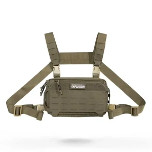 Sacoche de poitrine MOLLE découpée au laser