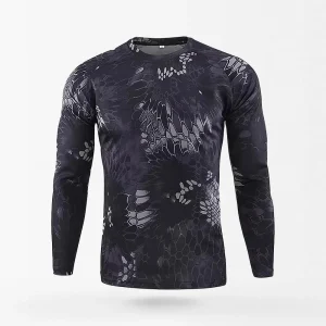 T-shirt de compression camouflage à manches longues Kryptek Typhon
