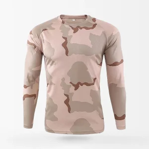 Chemise manches longues camouflage désert 3 couleurs pour homme