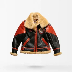 Blouson aviateur B3 en cuir doublé peau de mouton
